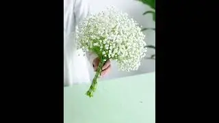 Gypsophila holding flowers  #flowerarrangement #flowers #diy #wedding #artificialflower