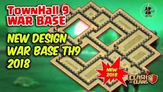New Design Base War 2018 | TH9 War Base 2018 | Clash of Clans