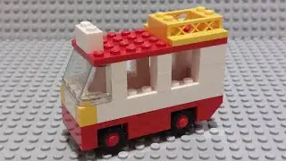 ASMR How to make an Easy Taxi Bus Tutorial (Lego Basic Set 525 from 1990)