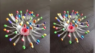 DIY easy craft ideas 🌈#art #craft Plastic Bottle Flower Craft | Best Out of Waste