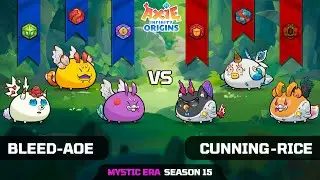 BLEED-AOE vs CUNNING-RICE | SEASON 15 | AXIE INFINITY ORIGINS