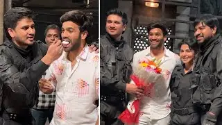 Actor Nikhil With Movie Team Celebrates SPY Movie Producer Charan Birthday | Manastars