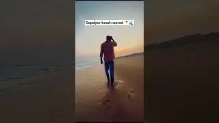 Best sunset at gopalpur beach #shorts #travel #trending#explore