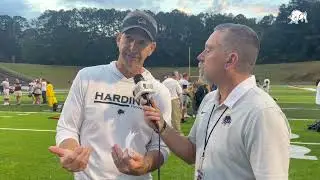 2025 Harding Football Postgame Interview after Henderson State Game