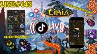MS 220+ | GLOOTH BANDITS| PROFIT RAPIDO! HUNTS! Live #143 #tibia #cipsoft #mmorpg #tibiaglobal