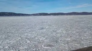 Tarrytown, NY up-close - Hudson River frozen, January 24, 2026