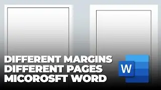 How to set different margins on different pages in word || BACK-SPACE