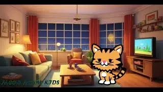 Meow Meow Melody | Fun Bedtime Rhyme for Kids | Relaxing Cat Song for Toddlers #animatedcartoon