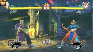 ULTRA STREET FIGHTER IV Gen(CPU) vs. Chun-Li(CPU)