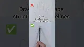 DON'T TRACE! How to draw hands #howtodrawanime #animetutorial