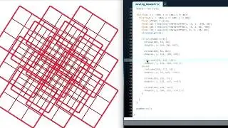 Programming Art #33 moving_Geometric【Processing】