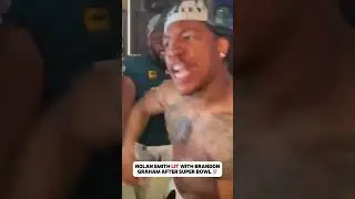 Nolan Smith LIT with Brandon Graham After Super Bowl 💯🔥