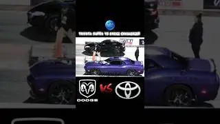 TOYOTA SUPRA VS DODGE CHALLENGER RACE | Wait For End 🔥😈😎💀#shorts
