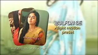 zulfon se 😫💥// 8k tending video // presets link description //