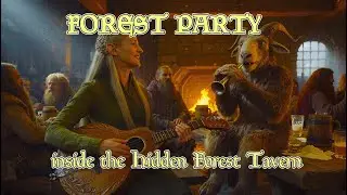 Tavern Log: Forest Party Inside Hidden Forest Tavern🍻 | Happy Fantasy Music & Dance 🌲🕯️