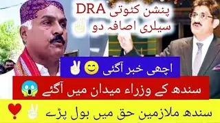 Good News 😊 Sindh Employees Alliance new pension reforms DRA salary increase protest latest update 