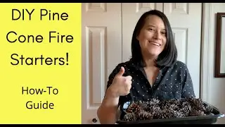DIY Pine Cone Firestarters | How-To Guide | Cozy Log Cabin Fireplace