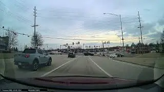 driver view Meramec Station Rd. south from Mautenne Dr. to Helfrich Rd. in St. Louis Co., MO 2/9/25