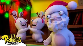 Rabbid Santa 🎅🎁 Christmas for Toddlers | RABBIDS INVASION 🐰 | Cartoon for Kids