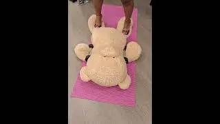 TRAMPLING the bear and fell in my HEELS #asmr #shorts #feet #goddess #crushing #explore #fypシ #heels