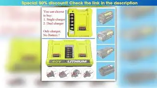 Lithium Battery Charger OP401 OP403 For Ryobi 36V 40V OP4015 OP4026 OP4026A OP4030 OP4050A OP4040