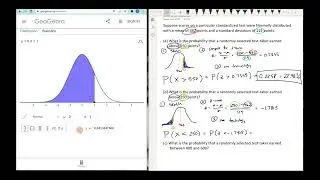 the Normal Distribution in context - GeoGebra Probability Calculator