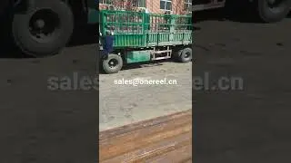 Flat wire spools delivery for galvanized #reels #spool #bobbin #cable #wire #wirerope