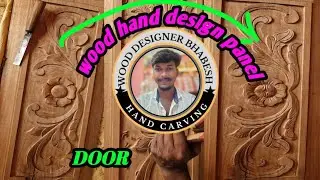 Wood design hand. Panel door design.  #wood #wooddesigner #woodcarving #wooddesignerbhabesh 