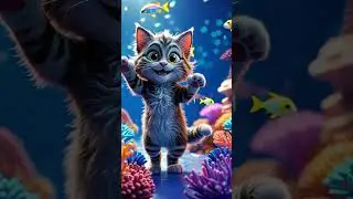 Kitten's Happy Dance! 🎉 #HappyKitten #DancingJoy #CuteCats