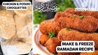 CHICKEN POTATO CROQUETTES RECIPE | RAMADAN IFTAR PREP | Wajiha's kitchen & vlogs 