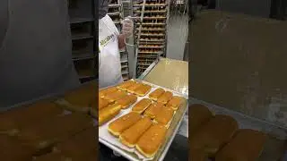 BEHIND THE SCENES making FRESH HOT MAPLE BAR DONUTS