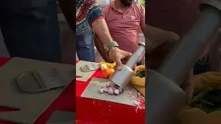 Unique Knife Skills for Onion & Green Chilli Cutting #shorts