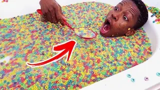 CEREAL BATH CHALLENGE !!!