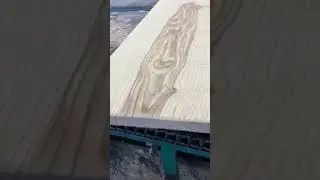 Beautiful grain in Ash lumber.