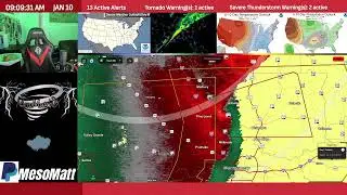 Breaking: Morning Live Tornado And Damaging Winds Coverage For The Deep South!