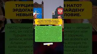 ТУРЦИЯ ВЫХОДИТ ИЗ НАТО❓ ЭРДОГАН ПОСТАВИЛ БАЙДЕНУ НЕВЫПОЛНИМОЕ УСЛОВИЕ