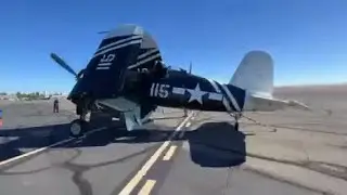 Aircraft arriving at the California Capital Airshow