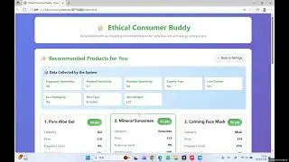 Ethical Consumer Buddy &ndash; Personalised Shopping Assistant Demo (XJCO3771 Coursework)