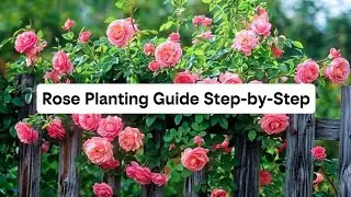 Rose Planting Guide Step-by-Step 🌹 #ytshorts  #growth #gardening 