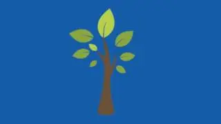 Animated Trees 1 Blue Screen - Green Screen Footage