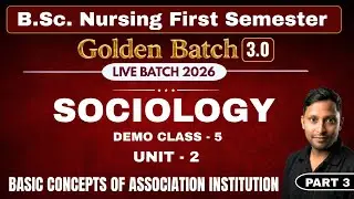 5. Sociology Unit 2 basic concepts of society in sociology BSc Nursing 1st Semester |bsc nursing