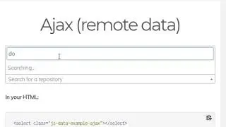 select2 Ajax Problem