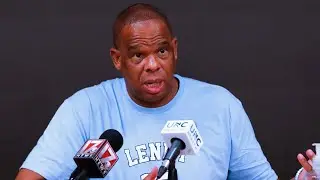 Hubert Davis Live Action With Carolina Basketball Presser