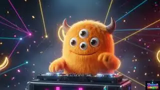 Fluffy Monster DJ Mixing EDM Beats &ndash; Relaxing Music & Light Show ASMR #Monster #music #edm