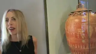Rachel Bailit- Sense Memory in Art  tour discussing an ancient Greek Amphora)