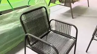 Black Wicker Sofa Set