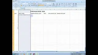 Excel sheet me purchase book kese banti hai hindi me