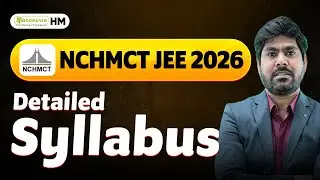 NCHMCT JEE Detailed syllabus 2026 | All Sections & Topics #nchmctjee