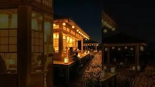 Cozy wooden tea house with warm lantern light glowing at night #coffee #coffeeshop #Fikaboo