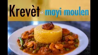 Sòs krevèt ak mayi moulen blan (kreyasyon chèf la)